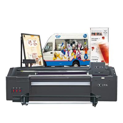 China Advanced Automatic Large Format 6Ft 1.8M Mat Photo Uv Ink Pad Inkjet Printer Machine With 4 Heads Supply Hotels for sale