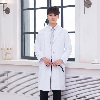 China Anti-wrinkle Fornycais men's coveralls, short sleeves, slim style, summer dress, oral dentistry, female high end white coat for sale