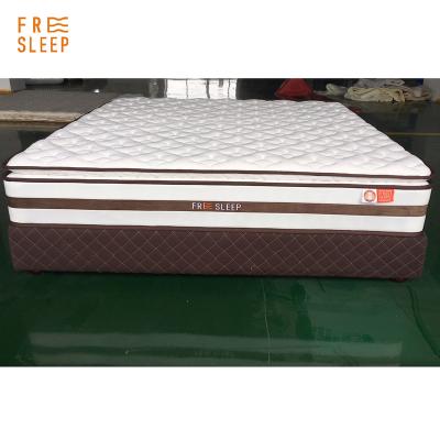 China Hypoallergenic Cheap Price King Queen Plush 11inch Pillow Top Hotel Hybrid Pocket Spring Mattress for sale