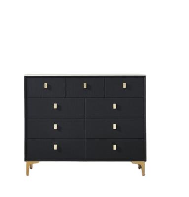 China Wholesale Price Modern Black Quick Delivery 9 Drawers Modern Color Cabinets Stand for sale