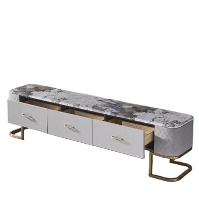 China Wholesale Modern Furniture Modern Coffee Table Metal Simple Design Set Living Room Stainless Steel TV Cabinet for sale