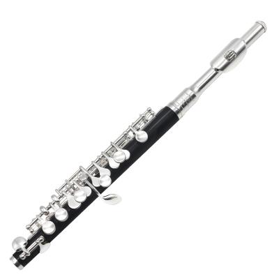 China Silver Plated Professional Wind Instrument Wholesale Junior Professional Silver Plated C Tone Piccolo Flute for sale