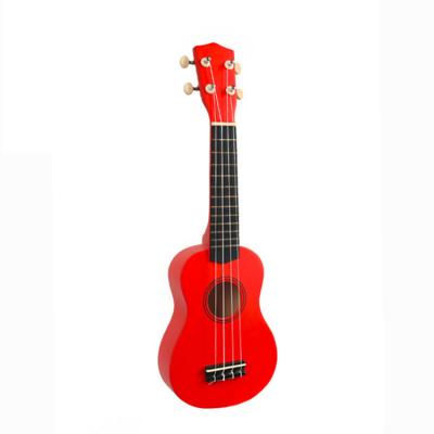 China Paisen Plastic Brand Colorful Ukulele 21 Inch Red Ukulele For Concert for sale