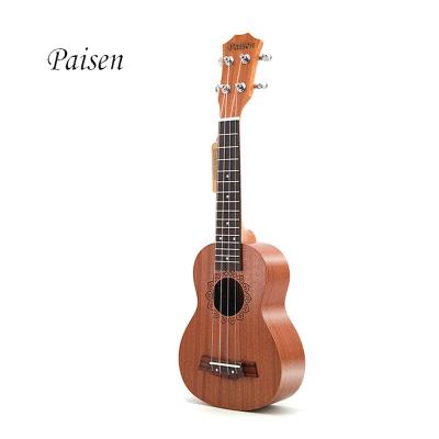 China Paisen Hawaii Soprano Ukulele Acustic Cheap Wooden Guitar 21 Inch Guitar Kids Ukulele for sale