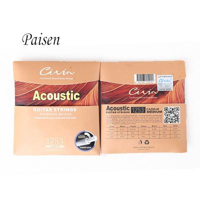 China Acoustic GUITAR Bass Guitar Ukulele Strings Phosphor Bronze Guitar Accessories Film Coated Anti-rust Packing String for sale