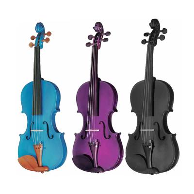 China Cheap Rise Advancing Student Violin Wholesale Custom Colored Violin Solid Wood 4/4 3/4 1/2 1/4 1/8 Professional German Hand Made Student Violin for sale