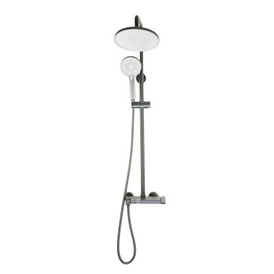 China Modern Top Shower Set Like A Popular Piano In North American Stainless Steel Water Reducing Shower Set for sale