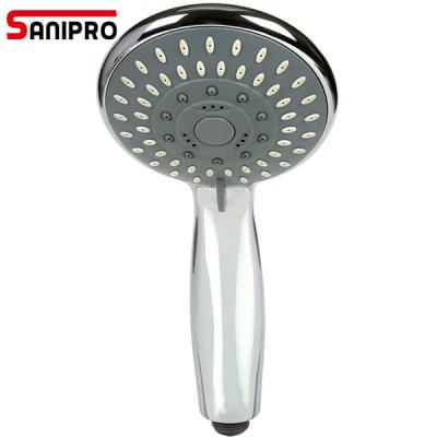 China With Diverter Sanipro Universal Shower Head Bath Shower Handset Chrome 5 Fashion Handheld Function for sale