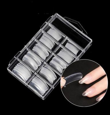 China Manicure Extension Tips New Arrival Quick Nail Mold Building Tips Box Clear Double Forms Finger Extend Nail Art UV Gel Nail Extension Tools for sale