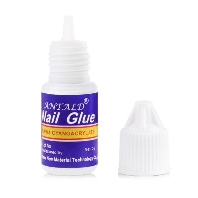 China Professional wholesale cheap nail glue with excellent adhesion for nail tips and nail art decoration for sale