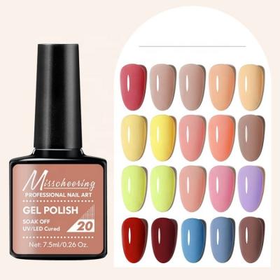 China Nail Art Beauty 2022 Wholesale 66 Colors UV Gel Nail Polish For Nail Art Salon 7.5ml Hybrid Soak Off Long Lasting UV Gel LED Nail Polish Varnish for sale