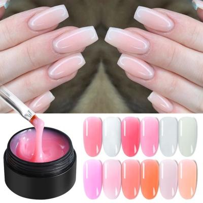 China Extension Your Nails Nails Supplies Clear Colors 15ml Nail Art Extension Gel Varnish OEM Private Label Soak Off Quick Poly Acrylic Gel Polish for sale