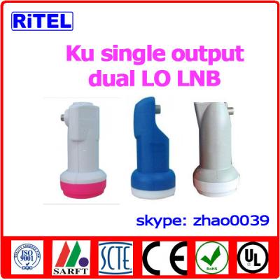 China Ku-band 1-port output LNBF, single LO and dual LO available for sale