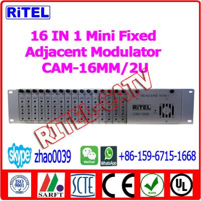 China 16-in-1 Fixed Adjacent Modulator CAM16MM for hotel/community/campus/coference for sale