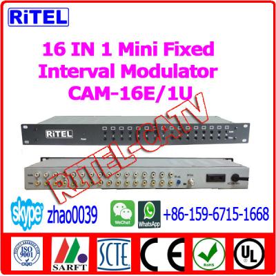 China 16-in-1 Fixed Interval Modulator CAM-16E for hotel/community/campus/coference for sale