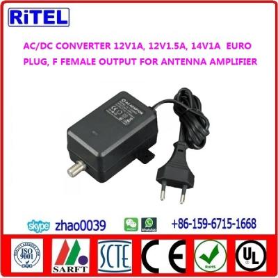 China AC/DC converter 24V150mA power adaptor, power supply power feeder for catv matv smatv drop amplifier, mast amplifier for sale