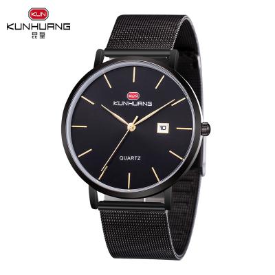 China Promotional Automatic Date Factory Men's Top Luxury Quartz Watch High Quality Japan Movement Stainless Steel Bands Wristwatch For Men for sale