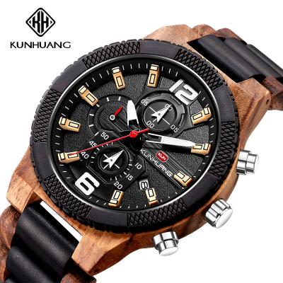 China Automatic Casual Bamboo Wristwatch Analog Fashion Date Watch Wooden Business Men's Sport Watches Male Clock for sale