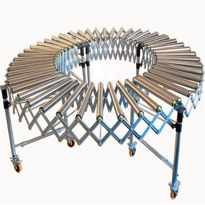 China Heat Resistant Flexible Expandable Gravity Skate Wheel Plastic Roller Conveyor for sale