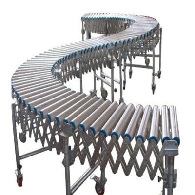 China Conveyor Heat Resistant Rotating And Telescopic Roller Conveyor for sale