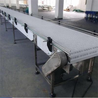 China 304 Stainless Steel Heat Resistant Frame Inclined Conveyor With Modular Plastic Belt for sale