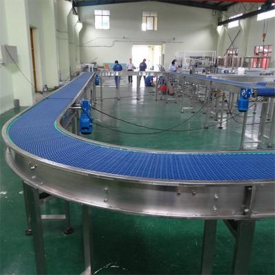 China Heat Resistant Motorized Motorized Industrial Belt Pallet PVC PU Transfer Food Standard Modular Belt Conveyor for sale