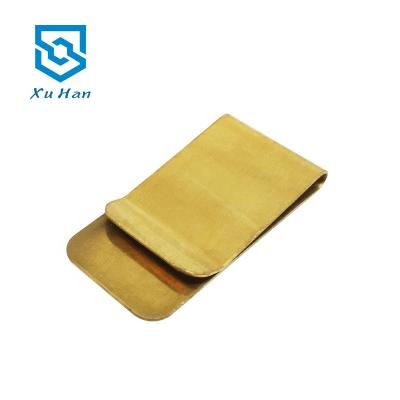 China Nothing Empty Copper Money Clip Cash Clamp Holder Thickened Portable EDC Metal Money Clip for sale