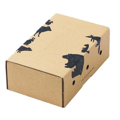 China OEM Recyclable Wholesale Cheap Luxury Foldable Shoe Box Design Corrugated Paper Box for sale