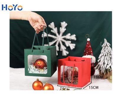 China Luxury Logo Biodegradable Custom Fruit Christmas Apple Gift Box Packaging Factory Selling Flower Paper Box Window Display Box for sale