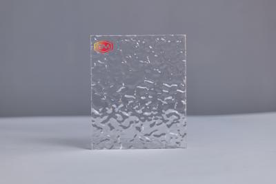 China Diseño moderno Acrílico Plexiglás Patrón de onda de agua Hoja de acrílico texturizada para baño en venta