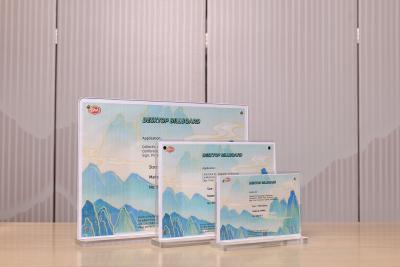 중국 Chinese Factory Strong Magentic A4 T Shape Acrylic Sign Holder for Table Standing 판매용