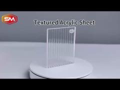 Clear Striped Textured Acrylic Sheet