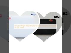 Beautiful Bright Water Resistance 8mm Flexible Cast Colored Acrylic Sheet