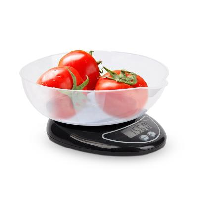 China Kitchen Food Weighing Mini Smart Multifunction Electronic Digital Portable Food Kitchen Scale With Bowl for sale