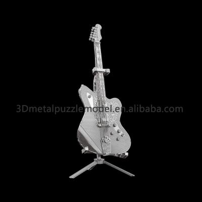 China DIY TOY Metallic Nano DIY Musical Instrument Lead Guitar 3D Metal Puzzle for sale