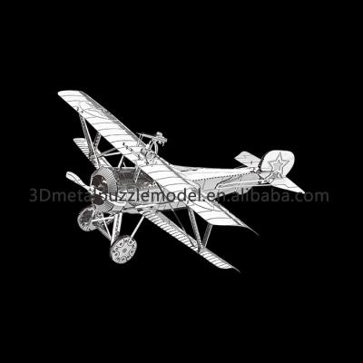 China DIY TOY Metallic Nano DIY Toys Nieuport 17 3D Metal Puzzle for sale