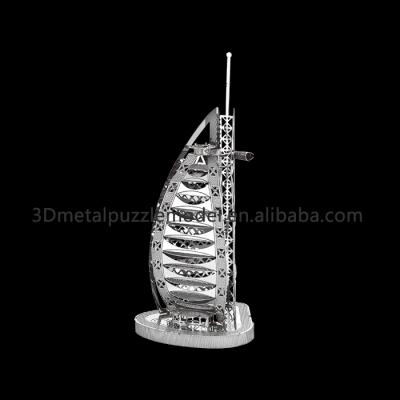 China DIY TOY Nano Metallic DIY Model Burj AL Arab 3D Metal Puzzle for sale