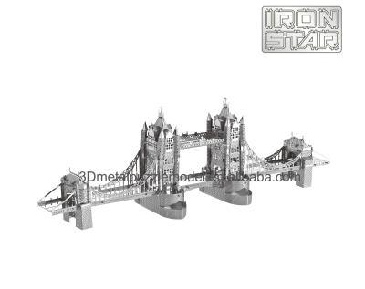 China DIY TOY New 3D Metal Puzzle DIY TOYS Tower Bridge 3d Model Educational Toys for sale