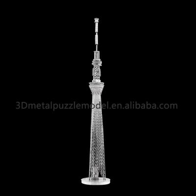 China DIY TOY 2016 New Designs 3D Metal Tokyo Sky Tree Model Puzzle for sale