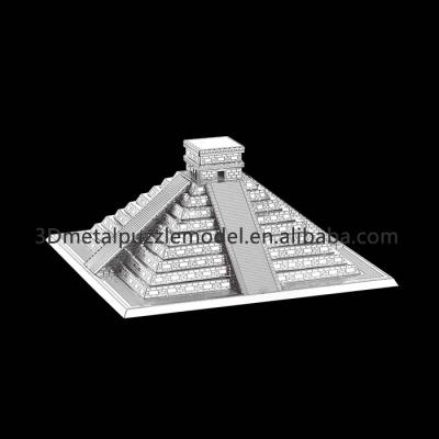 China DIY TOY Model Toys Pyramid Educational Maya Style Toys 3d Metal Puzzle for sale