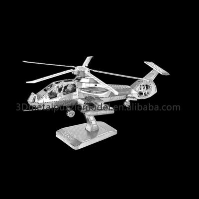 China DIY TOY New Designs RAH-66 Stealth Helicopter 3D Metal Puzzle for sale