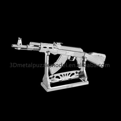 China DIY TOY 3d Puzzle Gun AK47 Model Steel Metal Sheet for sale