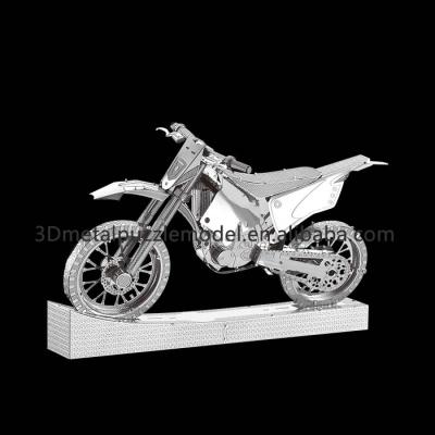 China High Quality Funny DIY TOY 2015 New Design 3D DIY Puzzle Motorbike Metal Vehicle for sale