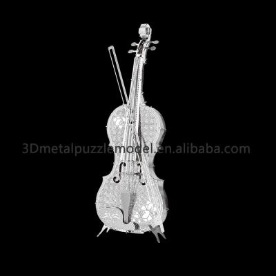 China DIY TOY Metallic Nano Musical Instrument Violin 3D Metal Puzzle for sale