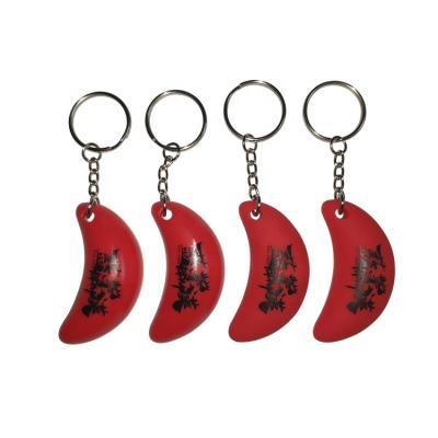 China Soft Matte Glossy Frosted Soft PVC Keychain Soft PVC Printing Logo Gifts Feel Key Chain for sale