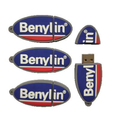 China Soft Feel Maker Custom Wholesale Portable USB 2.0 Single Flash Drive And Logo for sale