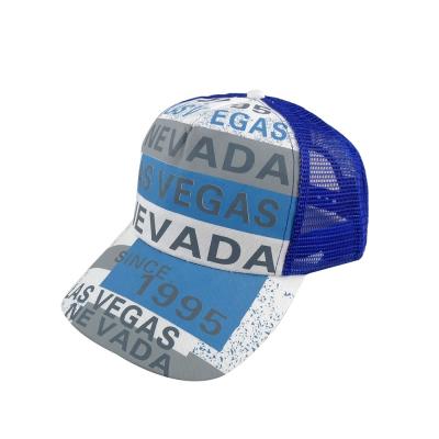 China JOINT Custom Brand Simple Cheap Wholesale Full Printing Mesh Baseball Cap Trucker Hat For Men for sale