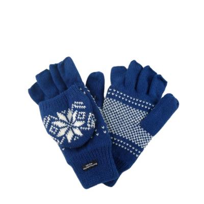 China Good Simple Price Customized Knitted Five Finger Gloves Fingerless Mittens With Thermal Lining Unisex for sale