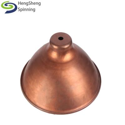 China Lighting Parts Brass Metal Parts Factory Price Pendant Light Lamp Shades By Spinning for sale