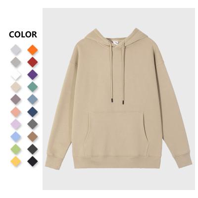 China Wholesale Custom Anti-wrinkle White Hooded Men's Pullover Hoodie Embroidery Printed 52% Cotton 48% Polyester Streetwear Men's Hoodies for sale